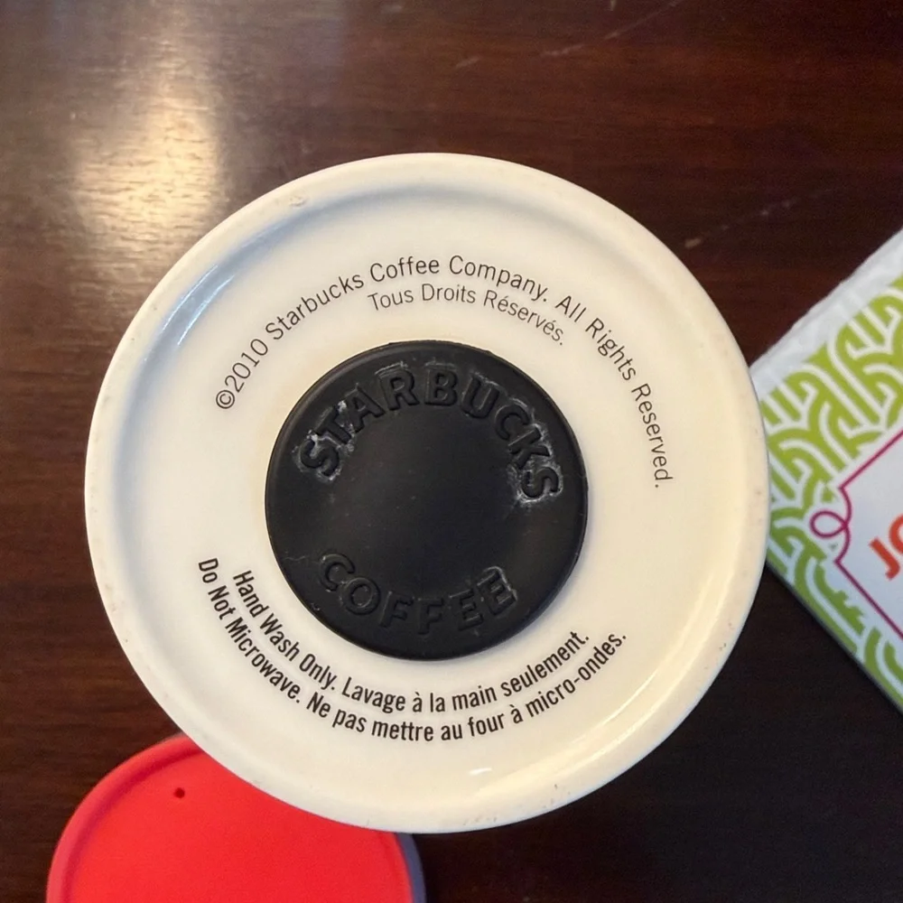 JONATHAN ADLER x STARBUCKS (Red) Travel Mug & List Pad Bundle